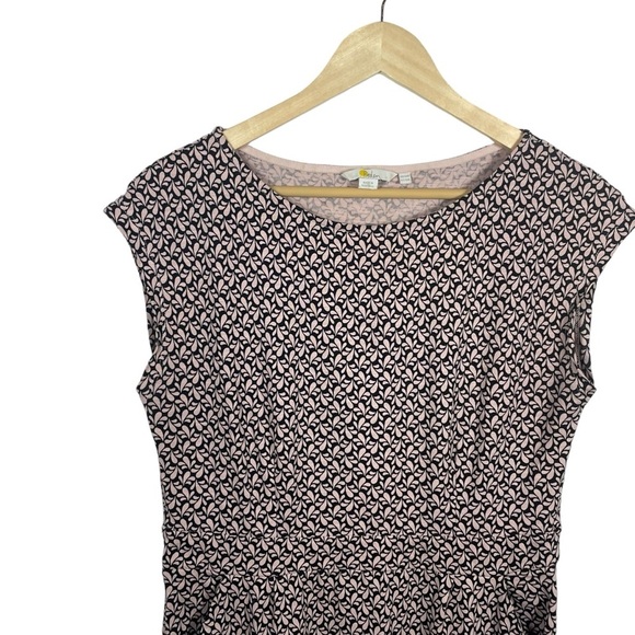Boden Women’s Florrie Jersey Floral Dress in Dusty Pink/Black Size 10 - Picture 8 of 13